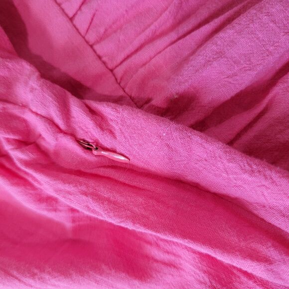 Fancy Inn Womens Knee Length Dress Size Medium‎ Pink Tiered Boho Cottagecore - Picture 3 of 7